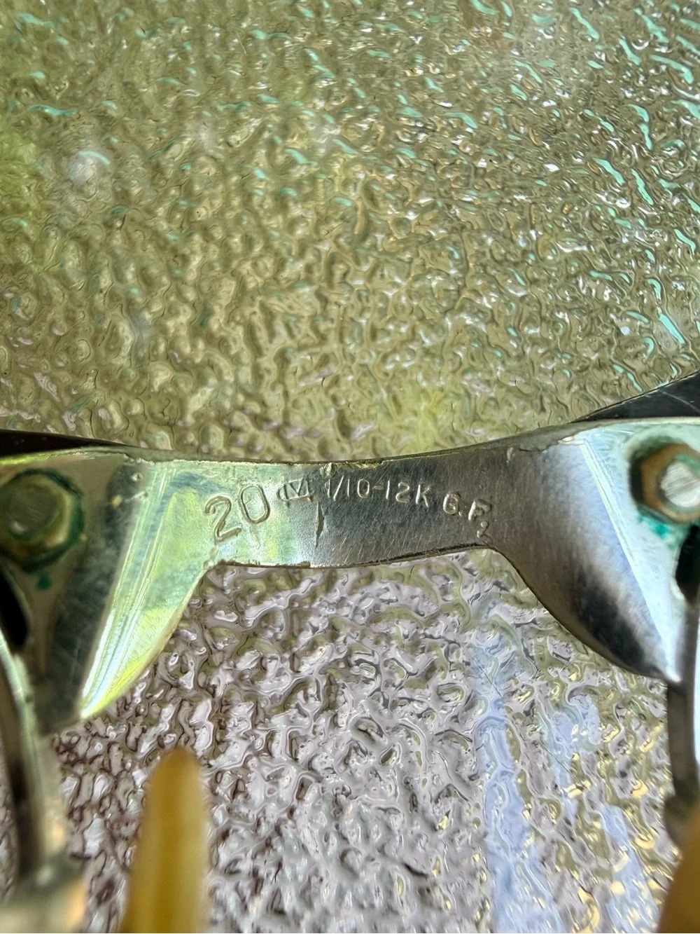Vintage Cat Eye Eyeglass Frames Etched Design-  Genuine 1950’s to 60’s